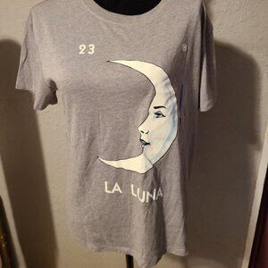 Grey Ladies T-Shirt La Luna Moon Tarot Graphic Size Large NWT